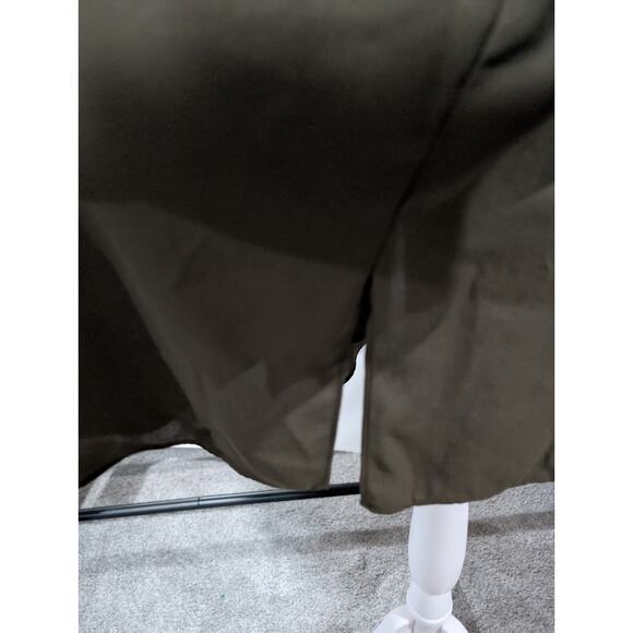 Chico's Size 3 XL Tunic Asymmetrical Hem Roll tab Sleeve 1/4 Button Shirt Modern - Picture 7 of 16